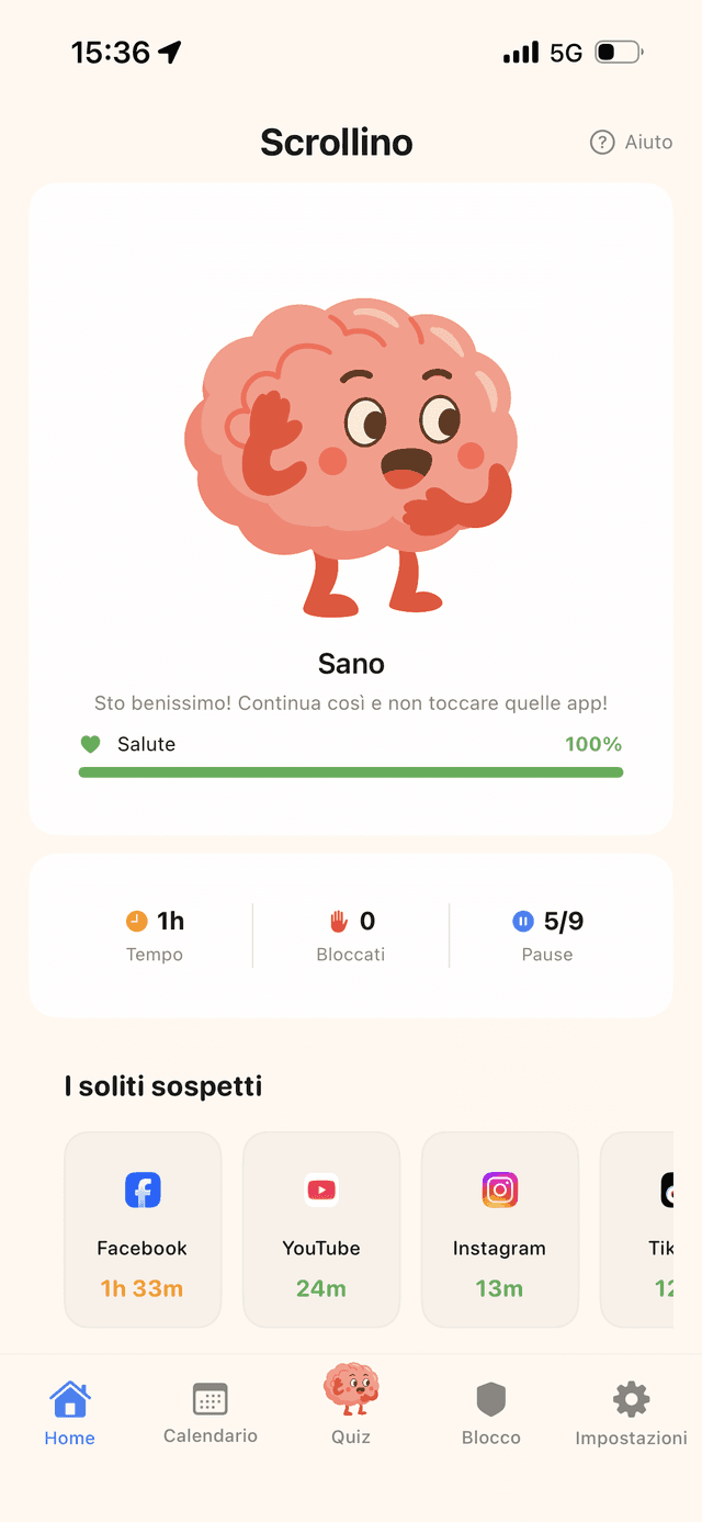 Scrollino app screenshot